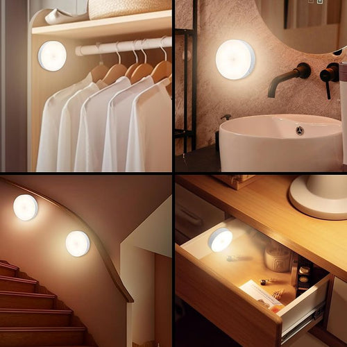 Smart Motion Sensor LED Night Light – Rechargeable & Automatic
